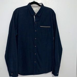 Craft + Flow Large slim fit navy blue long sleeve used